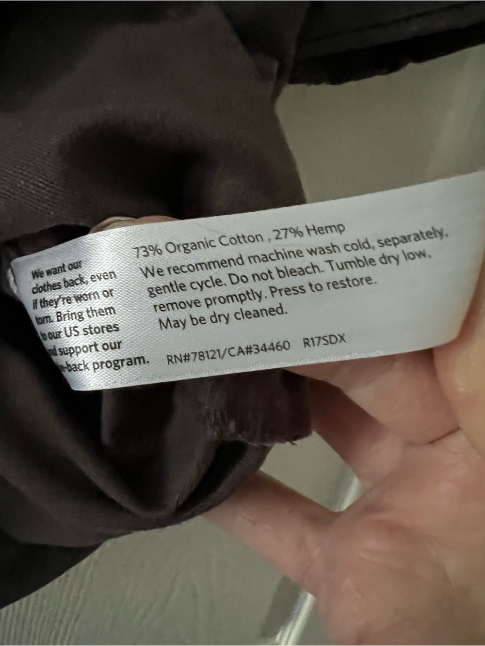 LIKE NEW! — Eileen Fisher Brown Utility Jacket - Relaxed 3/4” Sleeve Coat - Picture 7 of 7
